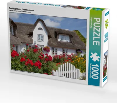 Produktbild von Calvendo Reetdachhaus, Insel Amrum 1000 Teile Puzzle quer 640x480mm, Kuttig Siegfried; 7394106