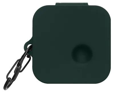 Produktbild von kwmobile Schutzhülle für CMF by Nothing Nothing Ear 2024 Hülle - TPU Silikon Case für Kopfhörer Ladecase - stoßfestes Cover mit Karabiner - Dunkelgrün
