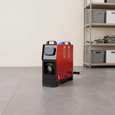Zdjęcie produktu dla Ogrzewanie diesla stojące - 8 kW, 12V - zbiornik 5 litrów - obudowa aluminiowa, przeznaczone do pojazdów