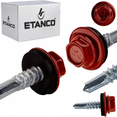 Immagine prodotto di Viti autofilettanti ETANCO GT5 metallo - metallo 5,5 x 25 mm RAL 3005 250 pz.