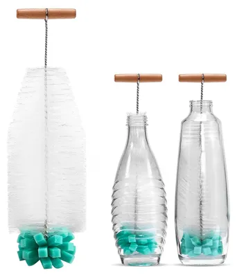 Flaschenbürste 32 cm mit Schwamm und Borsten, BPA-frei