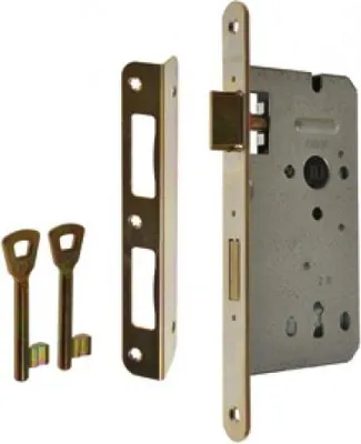 Produktbild von GERDA ZW100 72/55 Schlüsseltürschloss, goldverzinkt