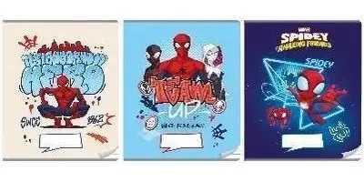 Image de Cahier A4/32 pages, couleur, 3 lignes, Spider-Man (10 pièces) - Beniamin