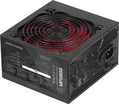 Image de Mars Gaming MPIII850 Bloc d'alimentation 850 W 20+4 broches ATX ATX noir