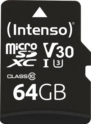 Immagine prodotto di Intenso 3433490 memoria flash 64 GB MicroSDXC UHS-I Classe 10