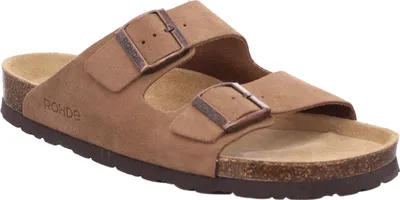 Produktbild von Rohde Herren Pantolette ergonomischer Zweiriemer aus Leder in Weite G Grado 5922, Größe:45 EU, Farbe:Beige