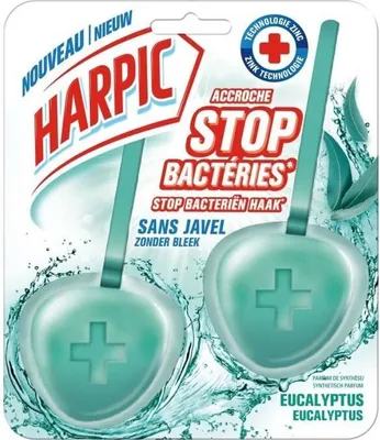Zdjęcie produktu dla Harpic Kamień Higieniczny Przeciw Wapniu Eukaliptus 2 x 40g