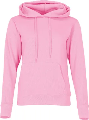 Produktbild von Fruit of the Loom Ladies Classic Kapuzen-Sweat Farbe: rose + GRATIS MyShirt Stoffbeutel Größe: XL