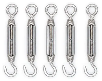 Produktbild von M4-Haken- und Ösenspanner aus Edelstahl 304 für Stahlseile