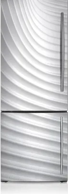 Produktbild von Magnetfolie Magnete Küche Kühlschrank Dekoration 60x180 cm - Weiße Rillen.