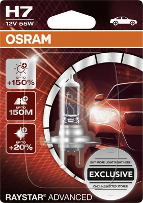 Produktbild von Osram GLL H7 Raystar Advanced +150% 12V 55W, 1 Stück