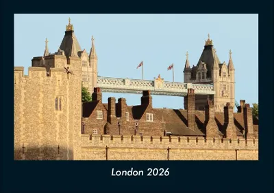 Immagine prodotto di Calendario fotografico Londra 2026 - formato orizzontale DIN A4, calendario mensile con immagini di luoghi e città, paesi e continenti