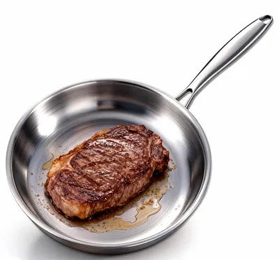 Produktbild von Edelstahlpfanne, Bratpfanne, 28 cm, schnelles Aufheizen, hitzebeständig bis 400 °C,  für alle Herdarten