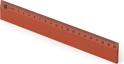 Produktbild von Metrie | Scholar-20BN Holzlineal braun mit mm-Skala | 20 cm