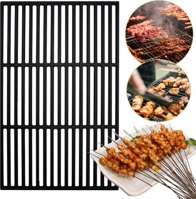 Obrázok produktu pre Yakimz grilovací rošt Liatinový plynový gril 60x40cm Liatinový stolový rošt Krbový rošt Profesionálny grilovací rošt BBQ