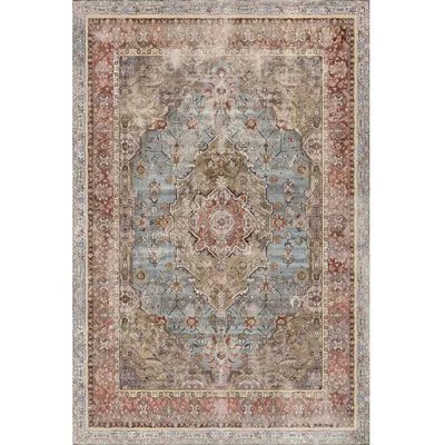 Produktbild von Avlin Teppich mit Chenille-Druck, Waschbarer, Antibakteriell Teppich