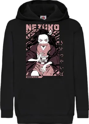 Immagine prodotto di Felpe con cappuccio per bambini Demon Anime Slayer Nezuko Kamado 001, 12-13 Jahr - 152 / Noir