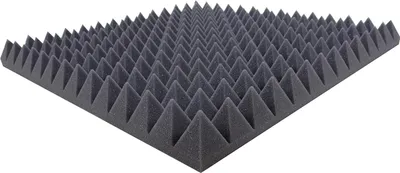 Produktbild von AKUSTIK LINE - Flammhemmend Pyramidenschaumstoff ca 49x49x 5 cm Schalldämmmatten zur effektiven Akustik Schall Dämmung
