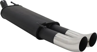 Image de Novus Sport Pot d'échappement 2x76 DTM VW Golf 3 4 Cabrio Silencieux arrière en acier inoxydable