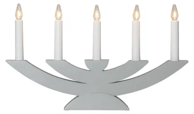 Produktbild von Star Trading 220-06, Leichte Dekorationsfigur, Grau, IP20, Weiß, 5 Glühbirne(n), E10
