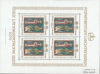 Produktbild von Briefmarken Liechtenstein 1979 Mi 734Klb Kleinbogen (kompl.Ausg.) gestempelt Landespatrone