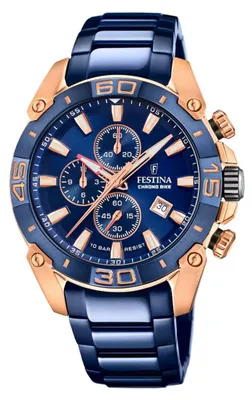 Produktbild von Festina Herrenuhr Chrono Bike Armbanduhr Edelstahl blau UF20711/1