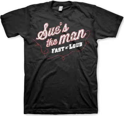 Produktbild von Sue's The Man T-Shirt - X-Large - Black