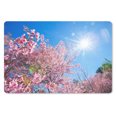 Produktbild von MuchoWow® Schreibtischunterlage Sakura - Blumen - Rosa 60x40 cm - XXL Mauspad - Großes Mauspad