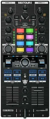 Produktbild von Reloop Mixtour Pro DJ-Mixer mit 4 Decks, 24-Bit Audio und USB-Interface