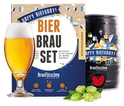 Bierbrauset Pils mit Cascade, 5 l Fass, in 7 Tagen fertig