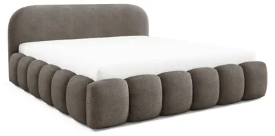 Produktbild von Polsterbett 120x200 mit Bettkasten, Marco Doppelbett Braun Bouclé