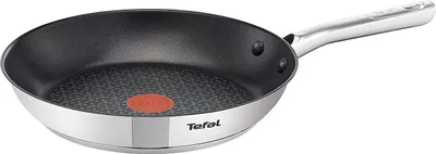 A Tefal frying pan on a white background.