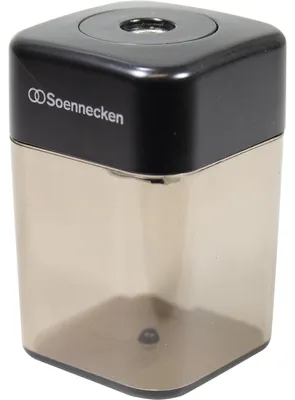 Obrázek produktu pro Soennecken Spitzdose 3399 einfach Metallspitzer schwarz/transparent