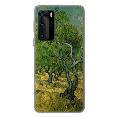 Produktbild von MuchoWow® Handyhülle Schutzhülle Hülle für Huawei P40 Pro Olivenhain - Vincent van Gogh Silikon Softcase Handy Hülle - Schutz