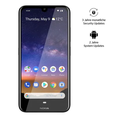 Produktbild von Nokia 2.2 Smartphone 14,5cm (5,7 Zoll), Android 9.0, Farbe: Schwarz