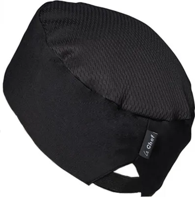 Produktbild von Le Chef DF37C | Kochmütze Le Chef Skull Cap Staycool - Farbe: Black - Größe: M