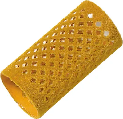 Produktbild von Comair Metallwickler lang 12er 32mm orange beflockt 65mm