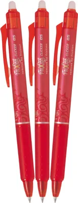 Zdjęcie produktu dla PILOT FriXion Clicker 05 / 0,25 mm, czerwony - opakowanie 3 szt