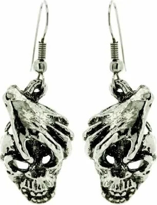 Produktbild von Ohrringe Totenkopf Hand Ohrhänger Totenkopf Hand Ohranhänger Totenkopf Hand earrings skull + hand
