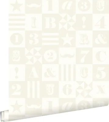 Immagine prodotto di ESTAhome carta da parati blocchi bianco lucido 53 cm x 10.05 m