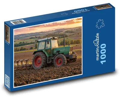 Obrázok produktu pre Puzzle 1000 Traktor v kopcovitej krajine - martinpuzzle