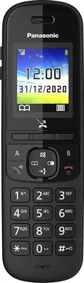 Immagine prodotto di Panasonic KX-TGH710, telefono DECT, ricevitore cordless, vivavoce, 200 voci, identificazione del chiamante, nero