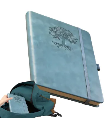 Produktbild von Notizbuch mit Hardcover aus echtem Leder