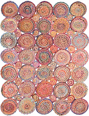 Produktbild von Handgefertigter Kelimteppich aus Baumwolle mit geometrischem Muster