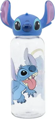 Produktbild von Disney Stitch 3D Kopf Wasserflasche Trinkflasche Flasche 560 ml