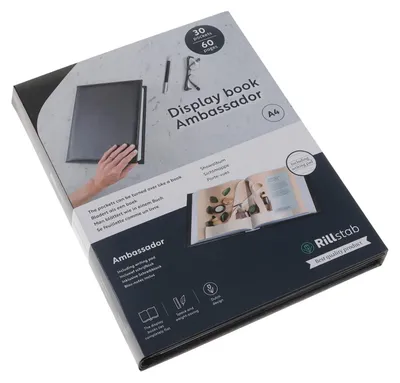 Image de classeur de présentation rillstab "Ambassadeur" 30 pochettes DIN A4 noir