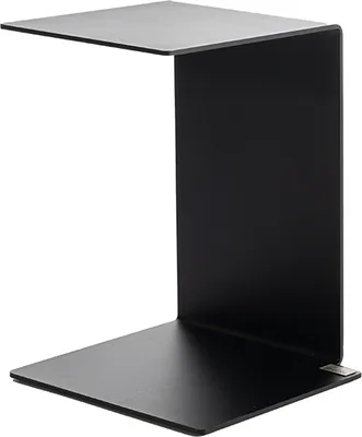Produktbild von HOME DELUXE - Beistelltisch KALEA - Maße: 30 x 35 x 45 cm, Farbe Schwarz, 360° Drehbar, Material Stahl I Couchtisch Wohnzimmertisch Sofatisch