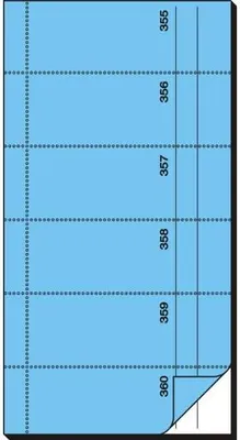 Image de sigel Formularbuch "Bonbuch", 105 x 200 mm, blau