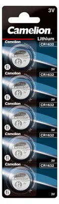 Produktbild von Camelion Lithium Knopfzelle CR1632 1632 3V 5er Blister 13005632