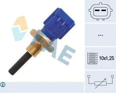 Produktbild von FAE Ansauglufttemperatursensor 33176 unten für MAZDA 5 (CR19)